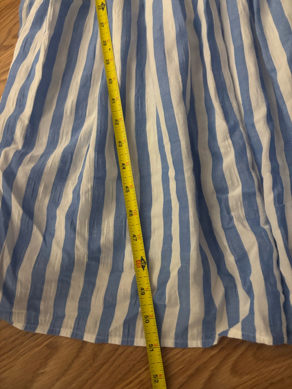 Old Navy Blue &White Striped Midi Flowy Sundress Size Medium - Picture 7 of 9